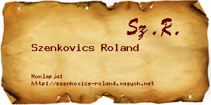 Szenkovics Roland névjegykártya